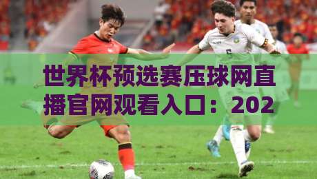 世界杯预选赛压球网直播官网观看入口:2026年最全观赛指南来啦!