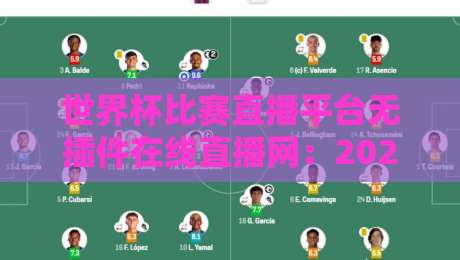 世界杯比赛直播平台无插件在线直播网：2026年观赛指南与推荐平台