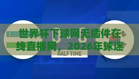 世界杯下球网无插件在线直播网，2026年球迷必知的五大观赛秘诀