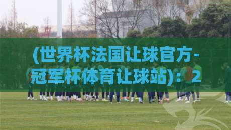 (世界杯法国让球官方-冠军杯体育让球站)：2026年最新盘口深度解析【冠军杯让球指南】